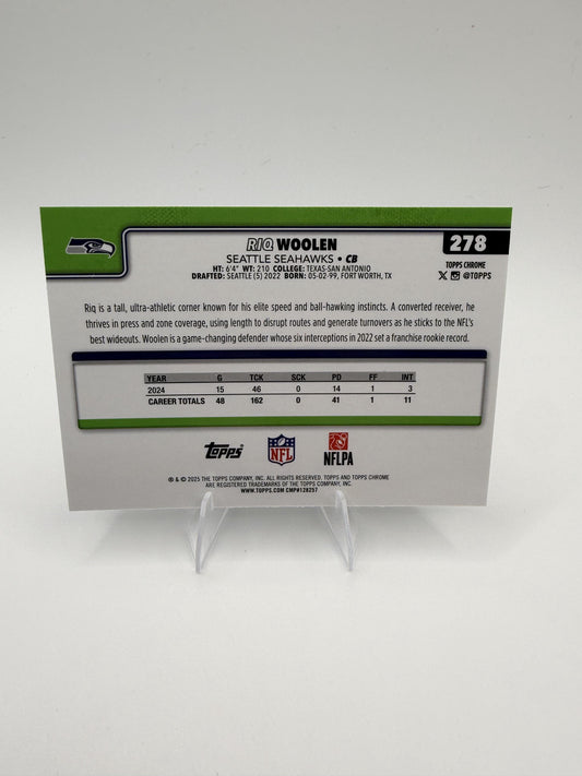 2025 Topps Chrome Riq Woolen #278 Seattle Seahawks CB
