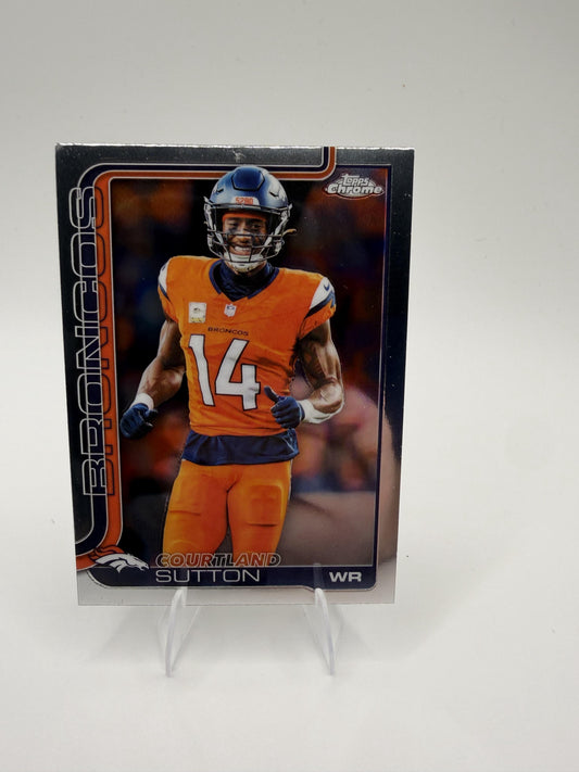2025 Topps Chrome Courtland Sutton #86 Broncos WR Base Card