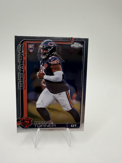 2025 Topps Chrome Shemar Turner RC #303 Chicago Bears Rookie Card