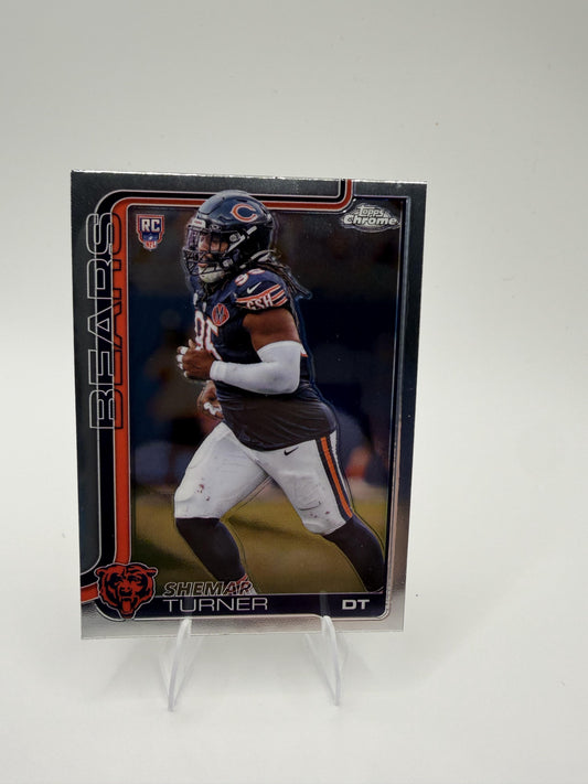 2025 Topps Chrome Shemar Turner RC #303 Chicago Bears Rookie Card