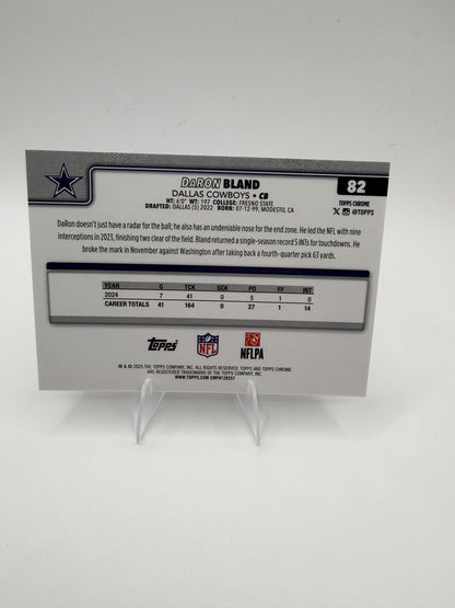 2025 Topps Chrome DaRon Bland #82 Dallas Cowboys CB