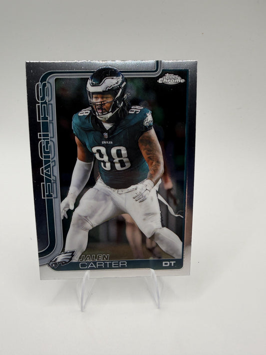 2025 Topps Chrome Jalen Carter #250 Philadelphia Eagles DT