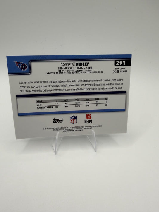 2025 Topps Chrome Calvin Ridley #241 Tennessee Titans WR