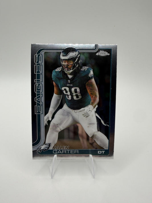 2025 Topps Chrome Jalen Carter #250 Eagles DT Base Card