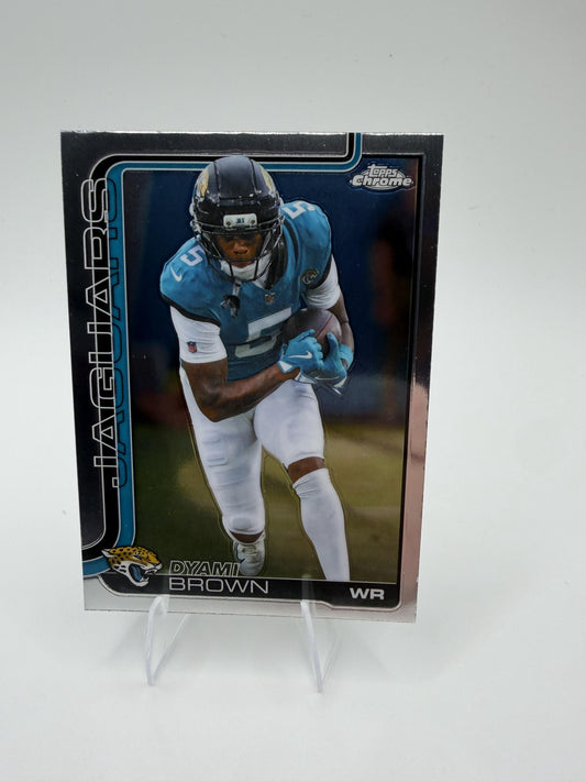 2025 Topps Chrome Dyami Brown #136 Jaguars WR Base Card