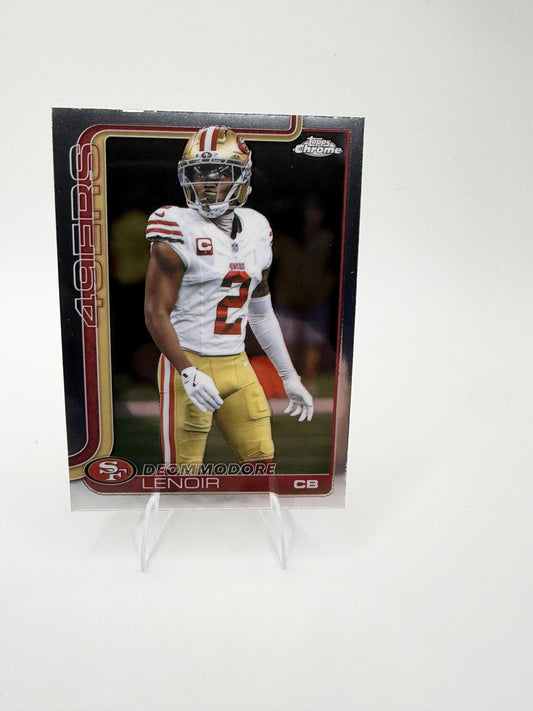 2025 Topps Chrome Deommodore Lenoir #269 49ers CB Base Card