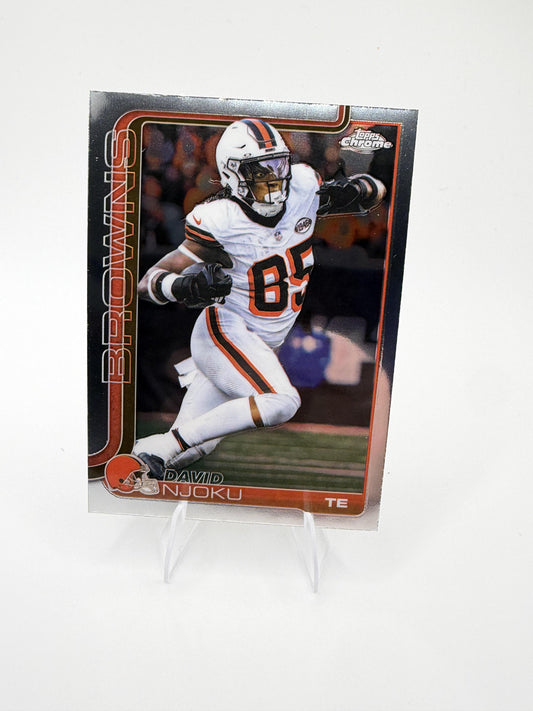2025 Topps Chrome David Njoku #69 Browns TE Base Card