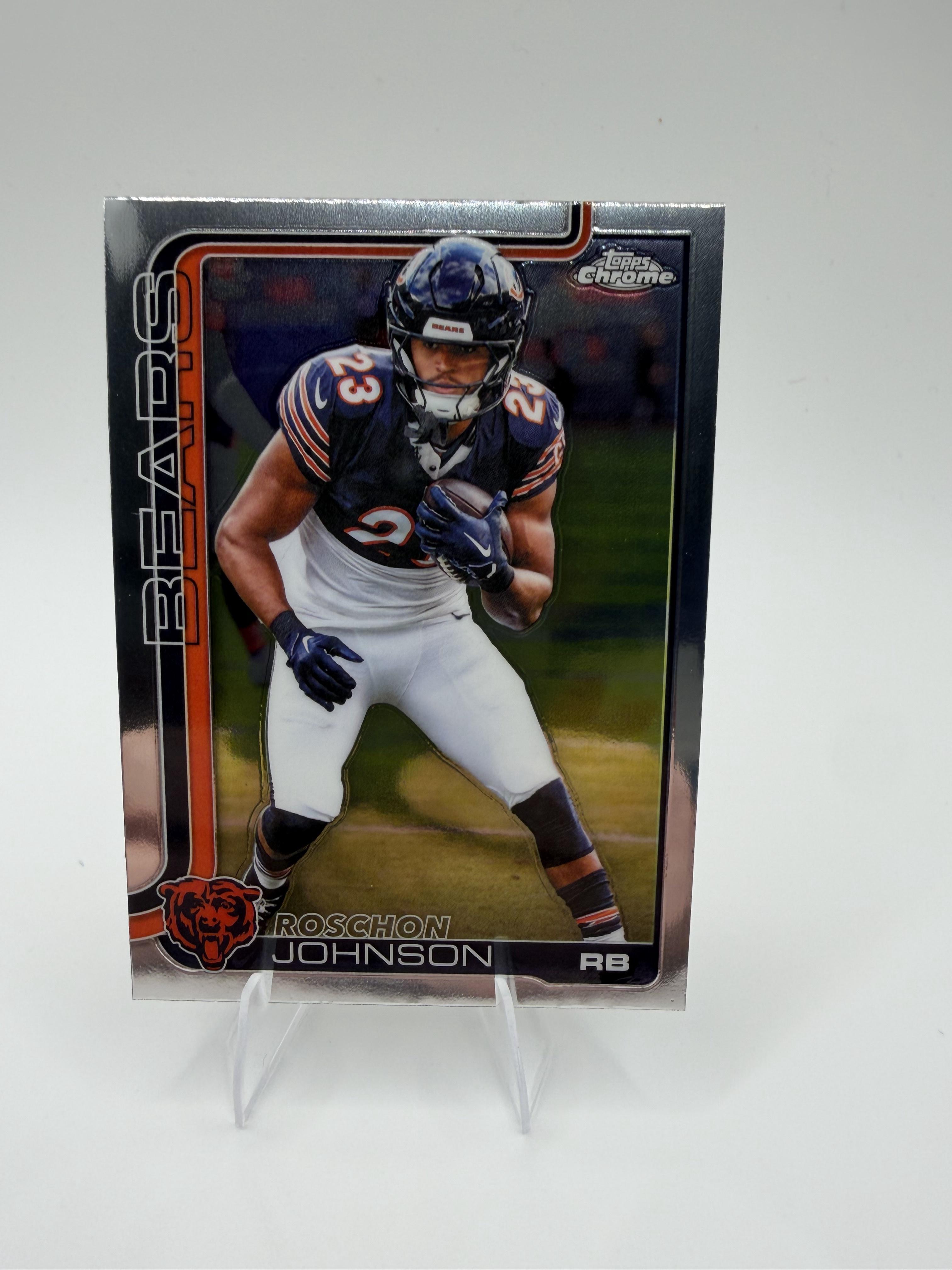 2025 Topps Chrome Roschon Johnson #55 Chicago Bears RB