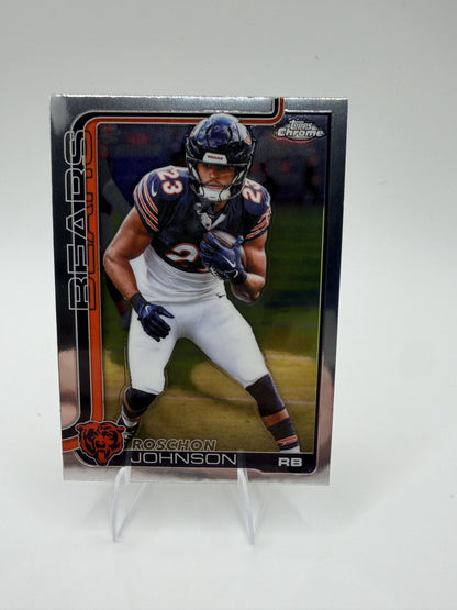 2025 Topps Chrome Roschon Johnson #55 Chicago Bears RB
