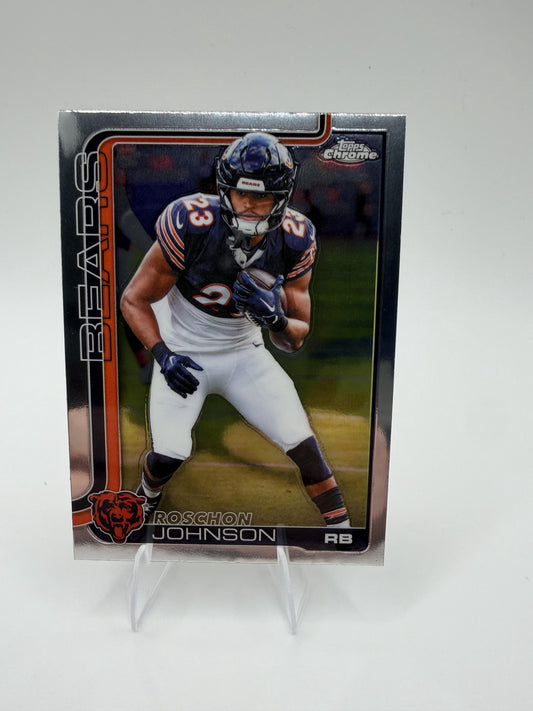 2025 Topps Chrome Roschon Johnson #55 Chicago Bears RB