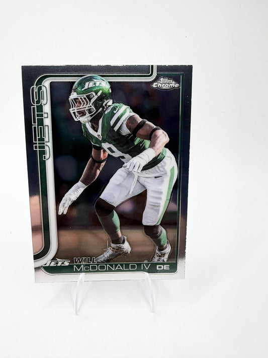 2025 Topps Chrome Will McDonald IV #241 New York Jets DE