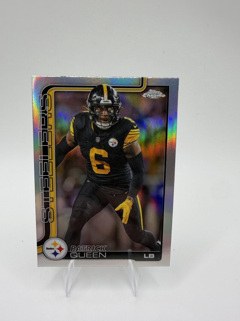 2025 Topps Chrome Patrick Queen #260 Steelers LB REFRACTOR