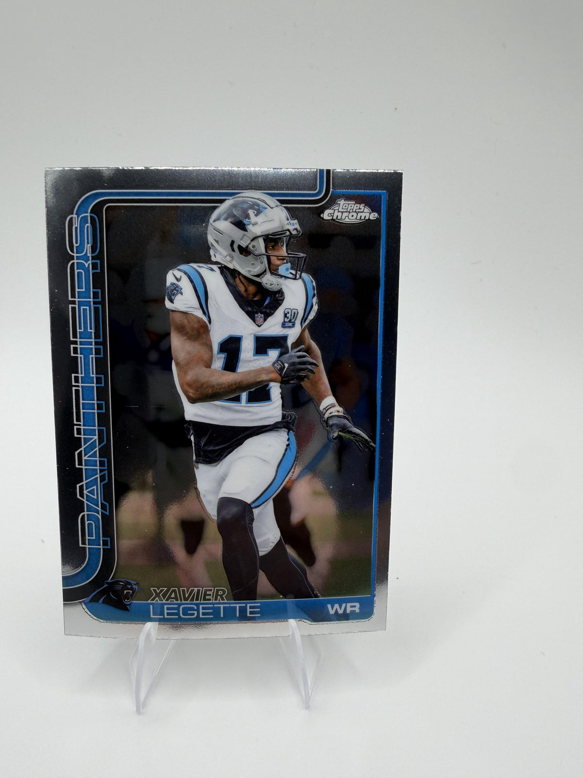 2025 Topps Chrome Xavier Legette #38 Panthers RC Rookie Card