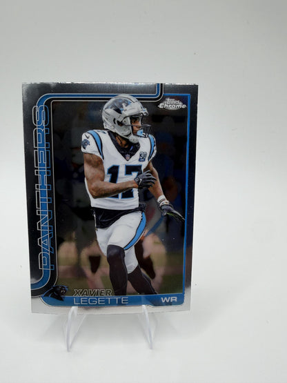 2025 Topps Chrome Xavier Legette #38 Panthers RC Rookie Card