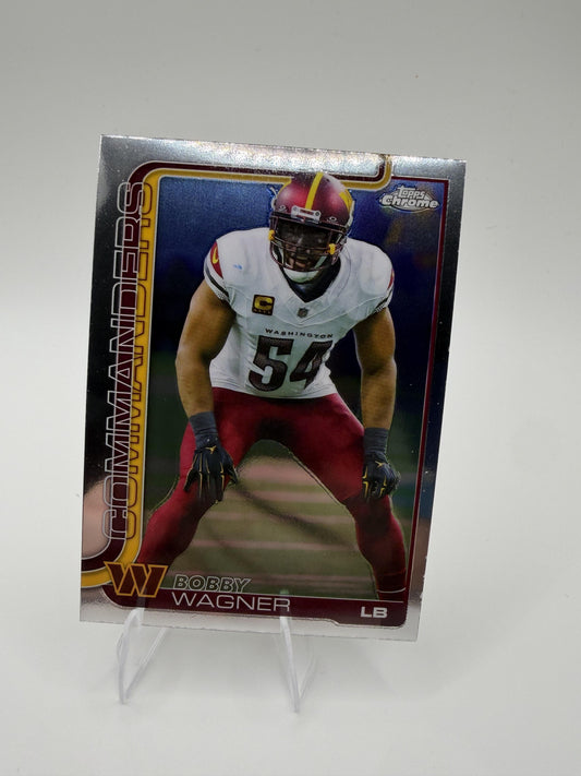 2025 Topps Chrome Bobby Wagner #299 Commanders LB Card