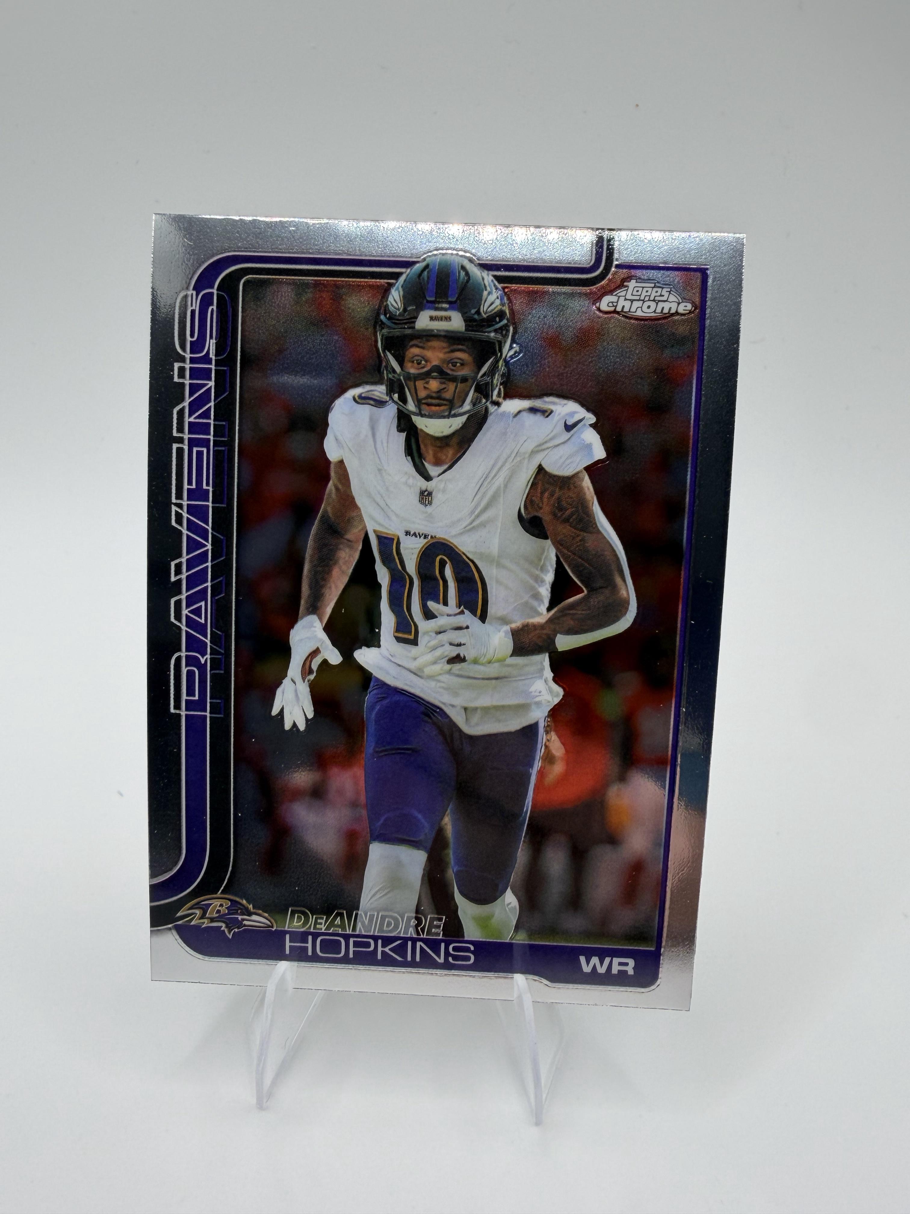 2025 Topps Chrome DeAndre Hopkins #20 Ravens WR Base Card