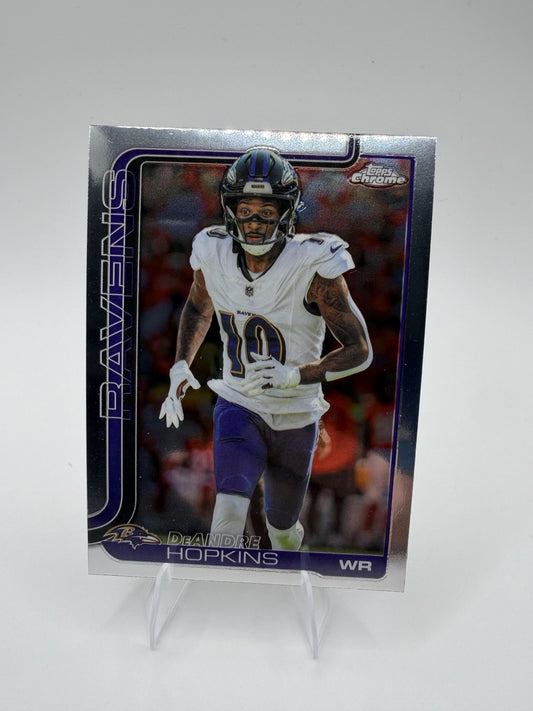 2025 Topps Chrome DeAndre Hopkins #20 Ravens WR Base Card