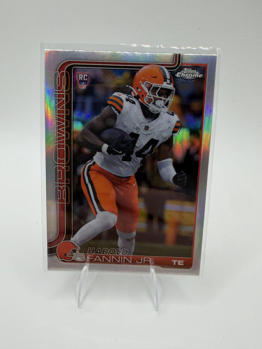 2025 Topps Chrome Harold Fannin Jr. Refractor RC #339 Browns Rookie TE