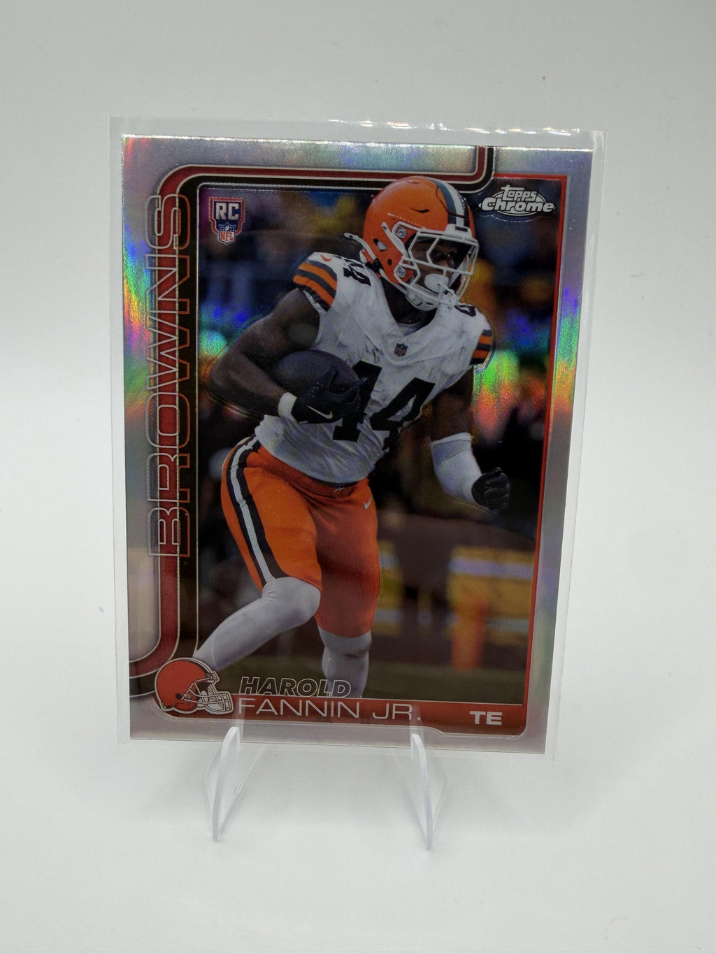 2025 Topps Chrome Harold Fannin Jr. Refractor RC #339 Browns Rookie TE