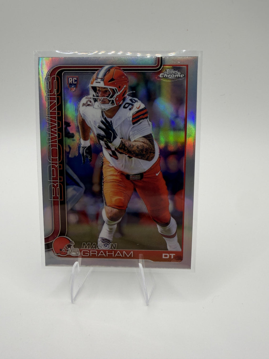 2025 Topps Chrome Mason Graham Refractor RC #302 Browns Rookie DT