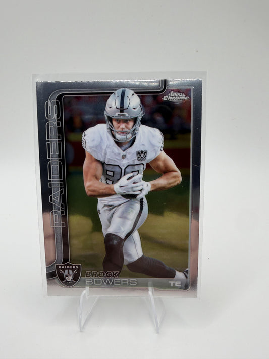 2025 Topps Chrome Brock Bowers #178 Las Vegas Raiders Star TE