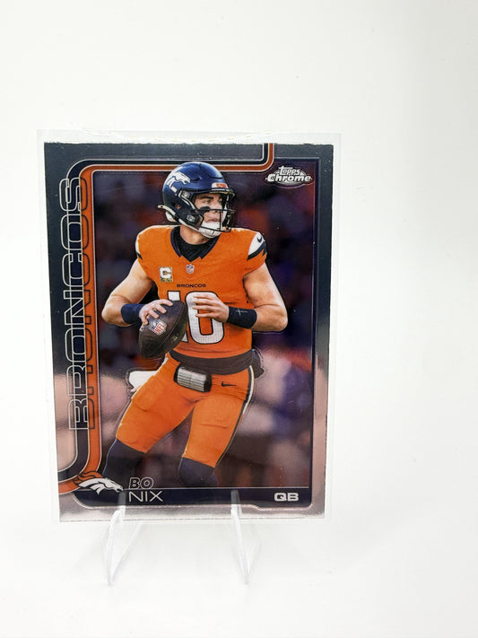 2025 Topps Chrome Bo Nix RC #88 Denver Broncos Rookie QB