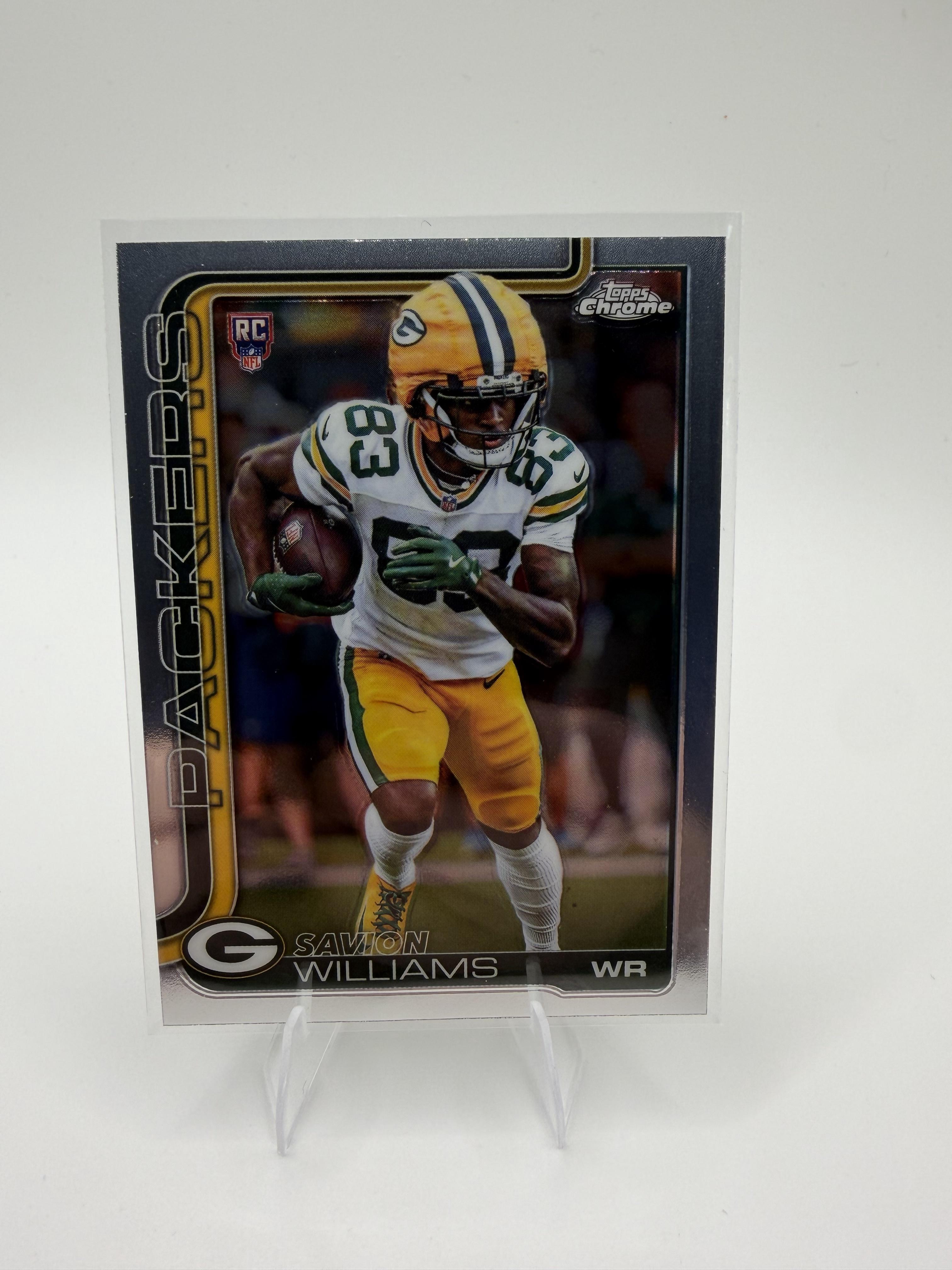2025 Topps Chrome Savion Williams RC #340 Green Bay Packers Rookie WR