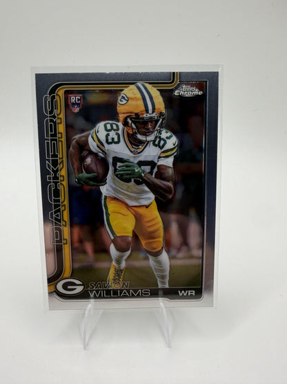 2025 Topps Chrome Savion Williams RC #340 Green Bay Packers Rookie WR