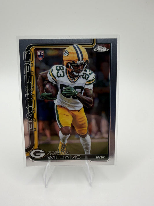 2025 Topps Chrome Savion Williams RC #340 Green Bay Packers Rookie WR