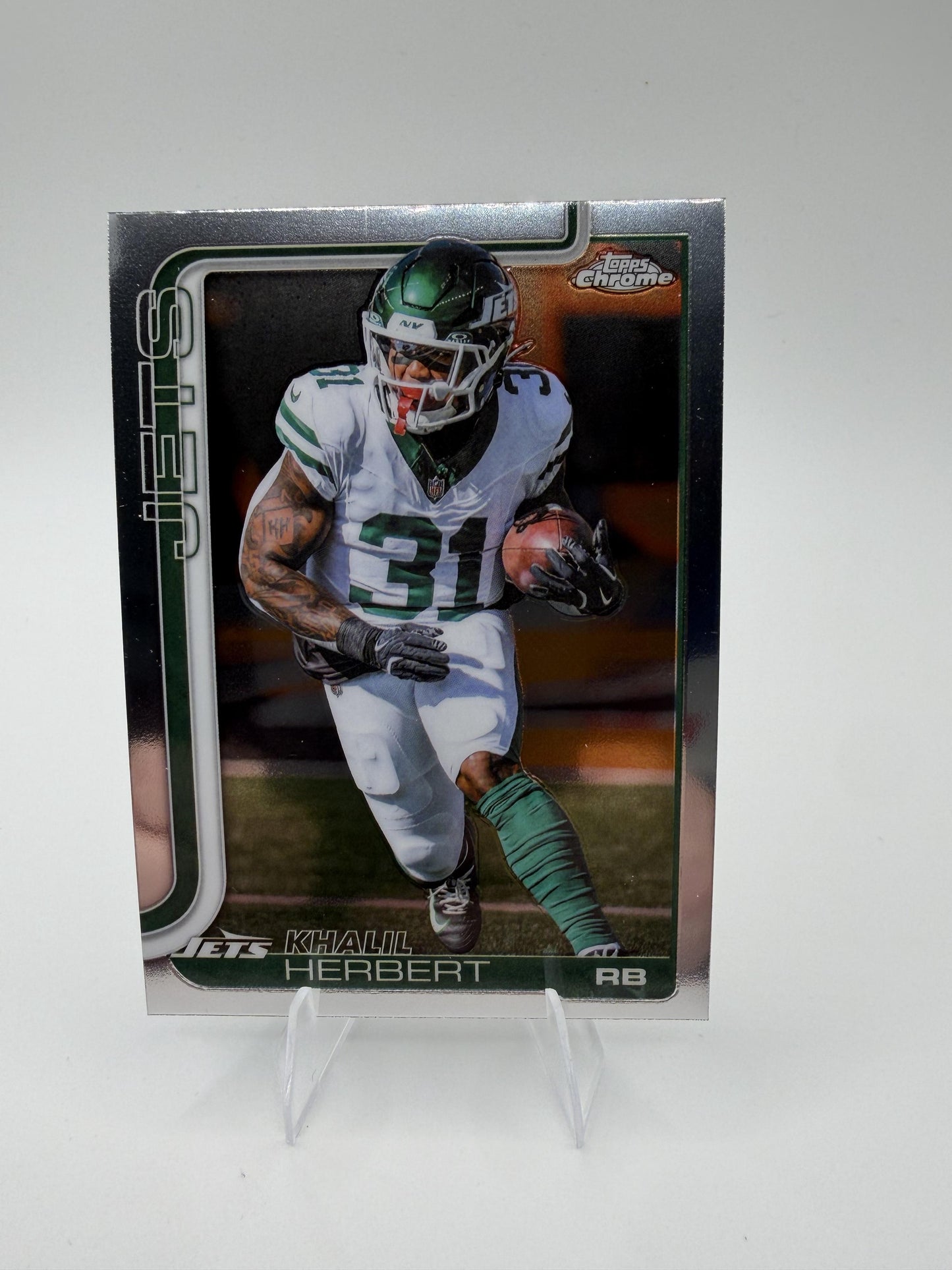 2025 Topps Chrome Khalil Herbert #131 New York Jets RB