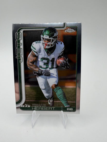2025 Topps Chrome Khalil Herbert #131 New York Jets RB