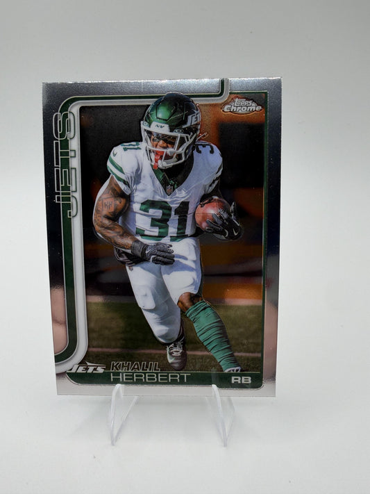 2025 Topps Chrome Khalil Herbert #131 New York Jets RB