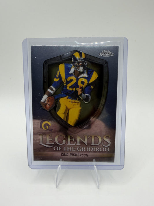 2025 Topps Chrome Eric Dickerson Legends of the Gridiron Refractor #LOG-13 Rams