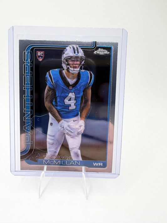 2025 Topps Chrome Tetairoa McMillan RC #326 Carolina Panthers Rookie WR