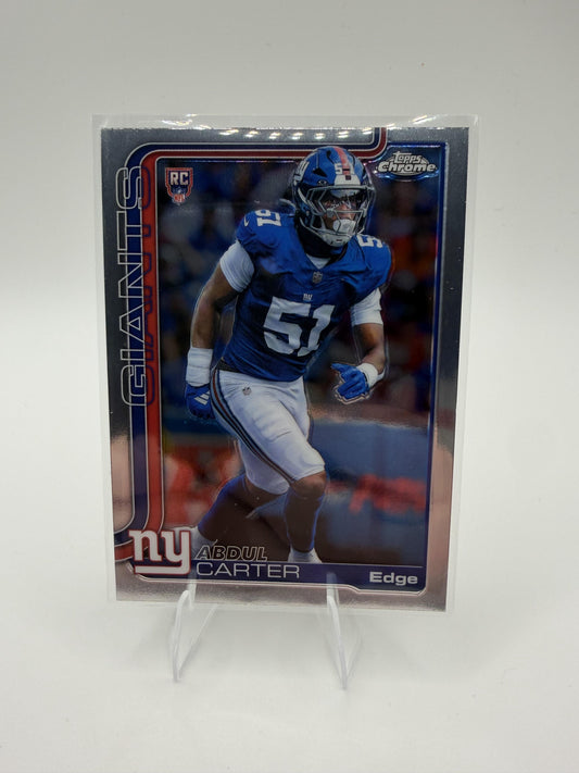 2025 Topps Chrome Abdul Carter RC #350 New York Giants Rookie Edge