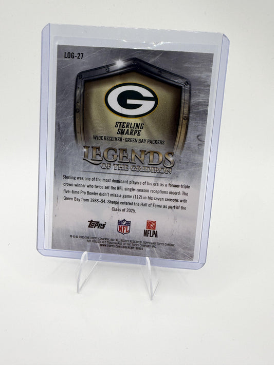 2025 Topps Chrome Sterling Sharpe Legends of the Gridiron #LOG-27 Packers