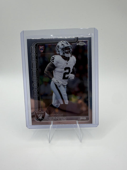 2025 Topps Chrome Ashton Jeanty RC #322 Raiders Rookie Running Back