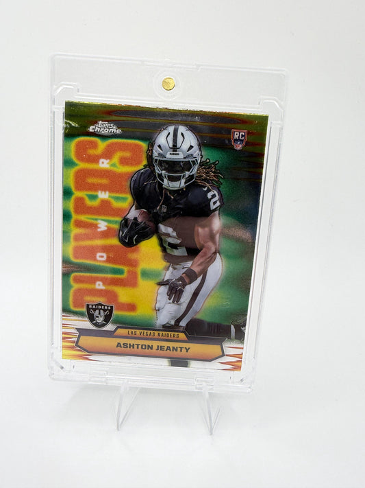 2025 Topps Chrome Ashton Jeanty Power Players Refractor RC #PP-14 Raiders