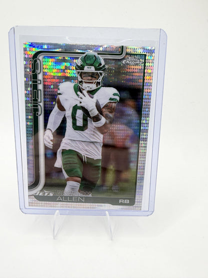 2025 Topps Chrome Braelon Allen Pulsar Refractor #240 NY Jets