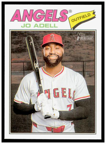 2026 Topps Heritage Jo Adell Card Los Angeles Angels #42