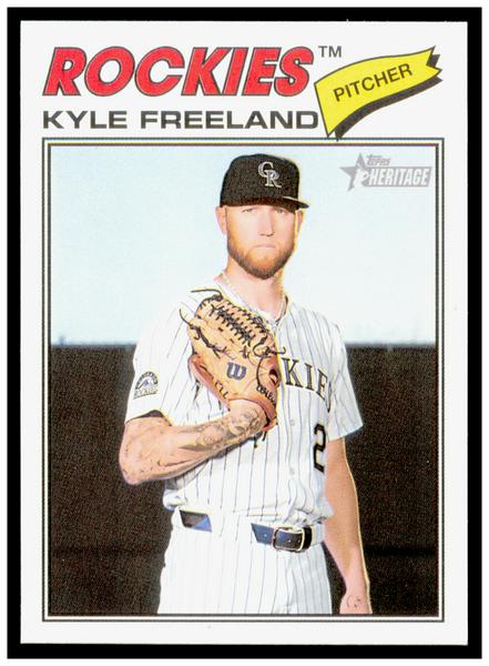 2026 Topps Heritage Kyle Freeland Card Colorado Rockies #92