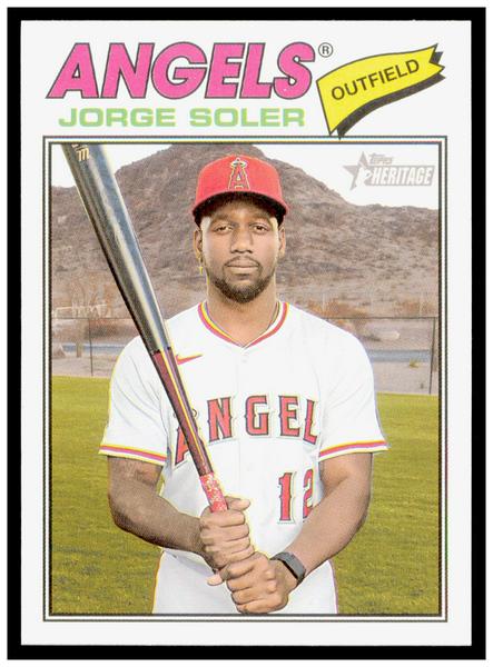 2026 Topps Heritage Jorge Soler Card Los Angeles Angels #37