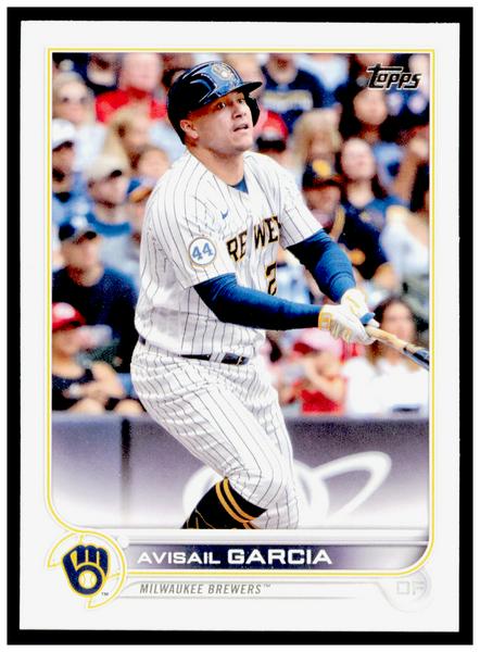 2022 Topps Avisail Garcia Card Milwaukee Brewers #92