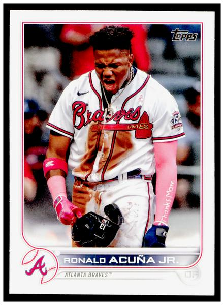 2022 Topps #165 Ronald Acuña Jr. Card Atlanta Braves
