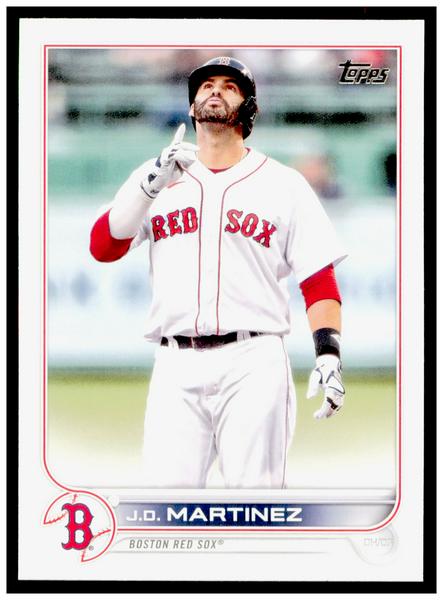 2022 Topps J.D. Martinez Card Boston Red Sox #182