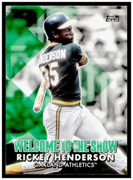 2022 Topps Welcome to the Show Rickey Henderson Card Athletics #WTTS-46