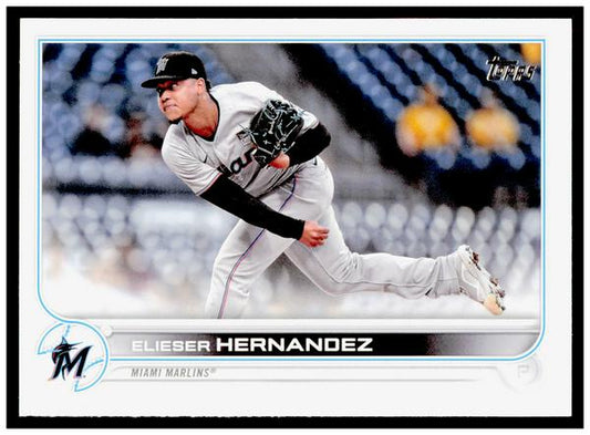 2022 Topps Elieser Hernandez Card Miami Marlins #9
