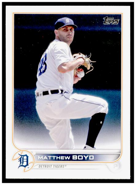 2022 Topps Matthew Boyd Card Detroit Tigers #128