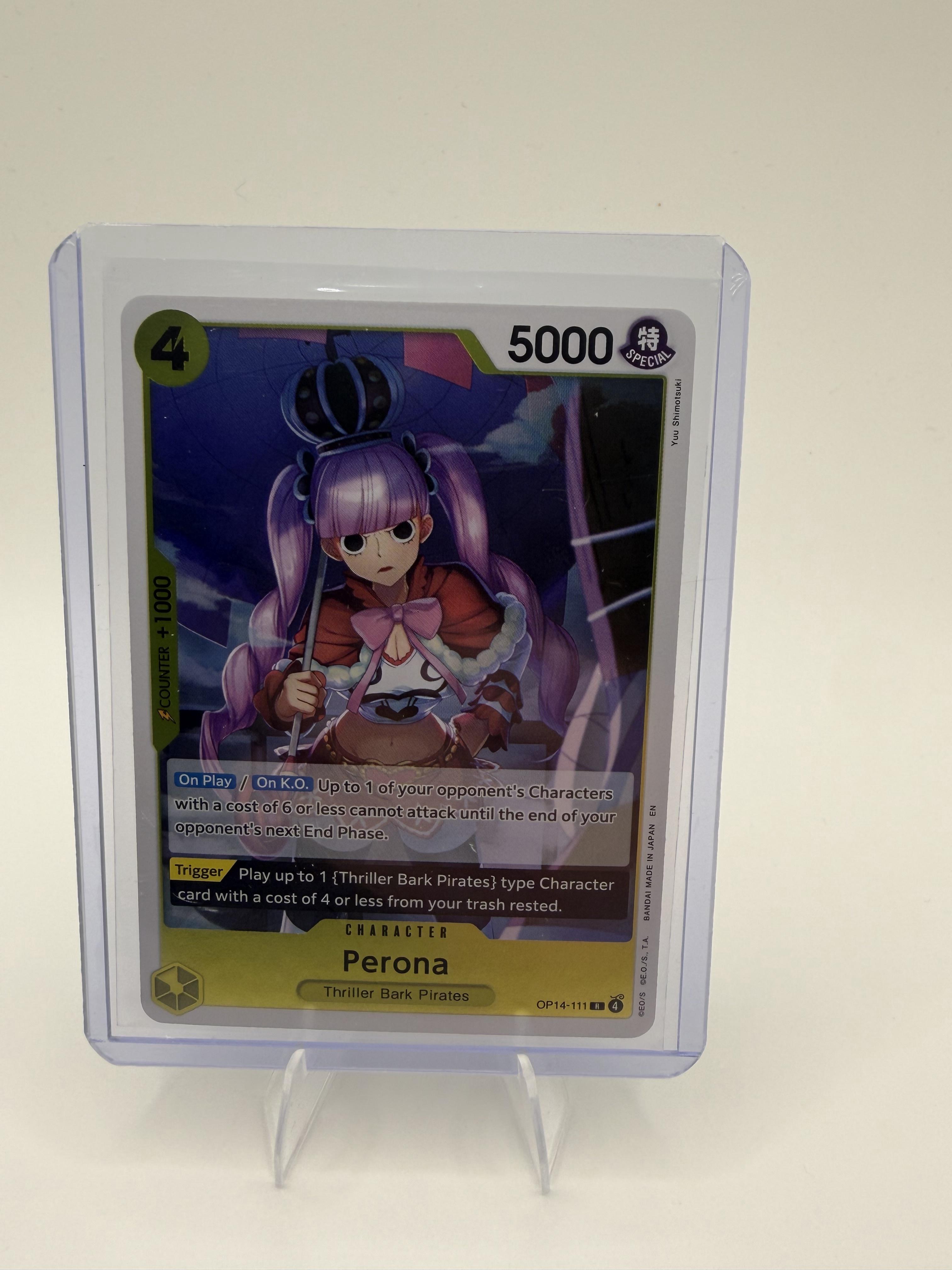Perona OP14-111 R Parallel Alt Art The Azure Sea's Seven English One Piece TCG