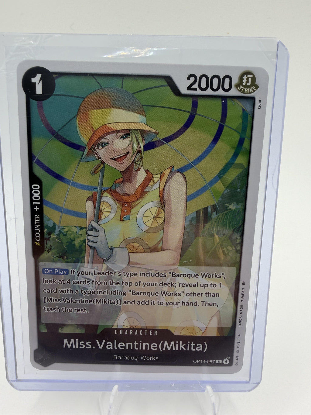 The Azure Sea's Seven Miss.Valentine(Mikita) Card Rare #OP14-087